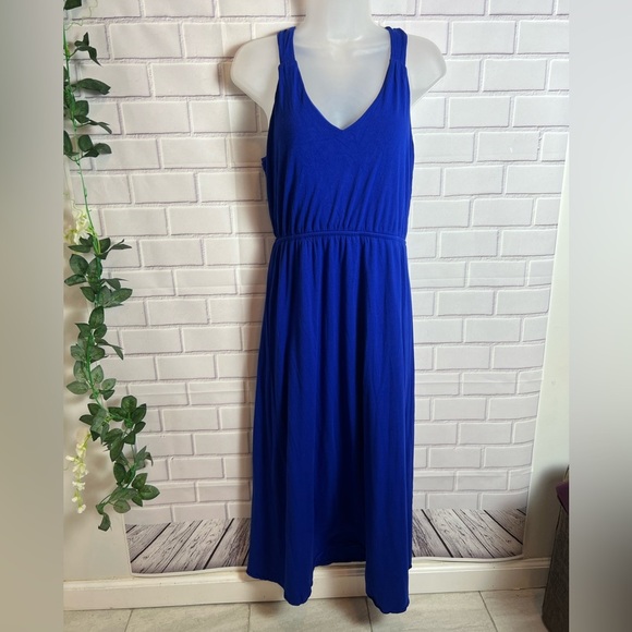 EXPRESS Elegant Blue Sleeveless maxi Dress/size M - Picture 2 of 10